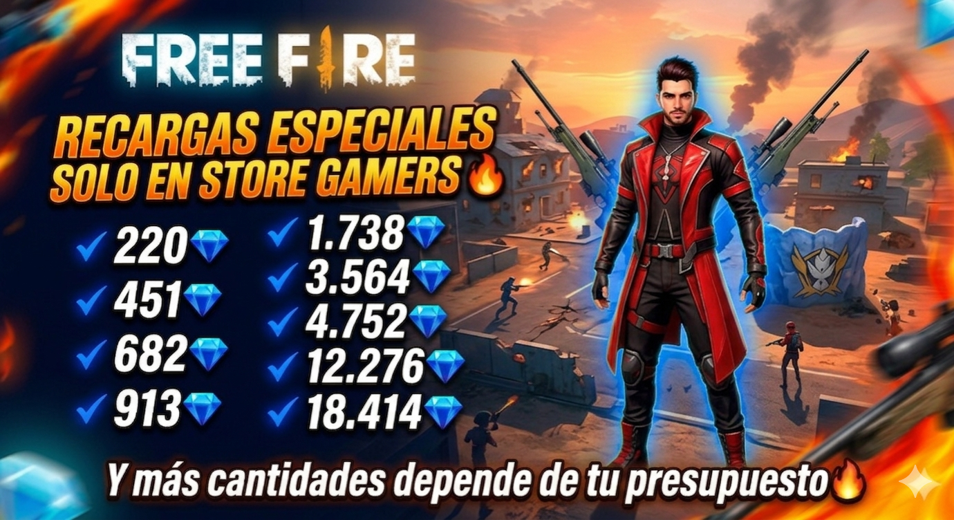 FREE FIRE CANTIDADES ESPECIALES